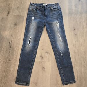 ENCORE Distressed Skinny Jeans Size 15